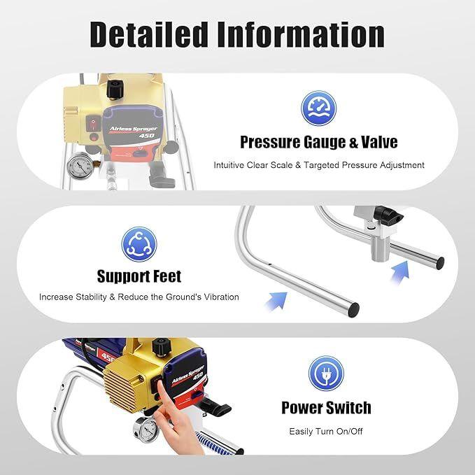 Malerzubehör mieten & vermieten - Farbsprühgerät Airless-Farbsprühsystem Hochdruck-Farbsprühgerät Spritzgerät Farbsprühgerät in Elsdorf (Rheinland)