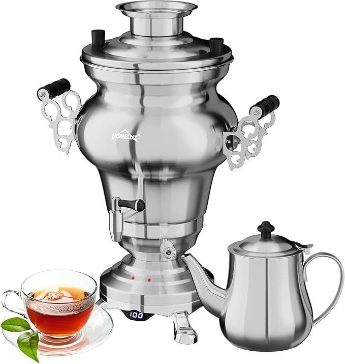 Cocktailbar mieten & vermieten - Teemaschine elektrisch Wasserkocher Teekocher Samoware Edelstahl 1850Watt 5 L + 1,6 L Teekannen Set in Elsdorf (Rheinland)