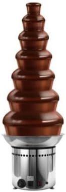 Schokobrunnen mieten & vermieten - Schokobrunnen 12 kg Schokoladenbrunnen Schokofontäne geschmolzene Schokolade 300 Watt 7 Etagen in Elsdorf (Rheinland)