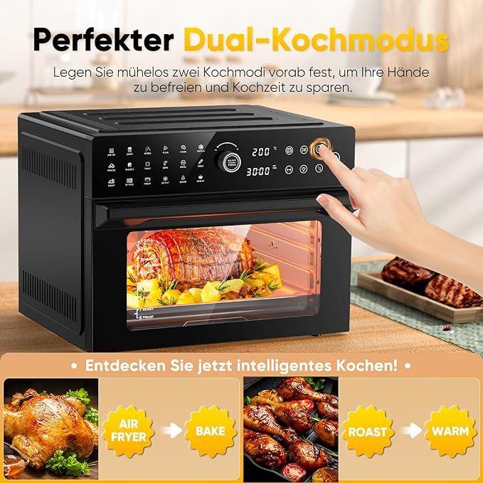 Grill & Ofen mieten & vermieten - Heißluftfritteuse 30 L XXL Minibackofen Multikocher mit LED-Touchscreen mit Umluft 20 Programme in Elsdorf (Rheinland)