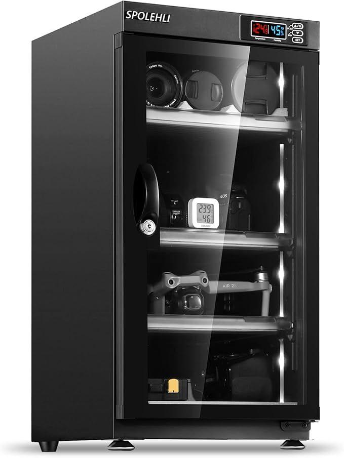 Elektronikzubehör mieten & vermieten - Elektronische Trockenbox Trockenschrank Luftentfeuchter 55L Kamera Digital Control mit LED-Leuchten in Elsdorf (Rheinland)