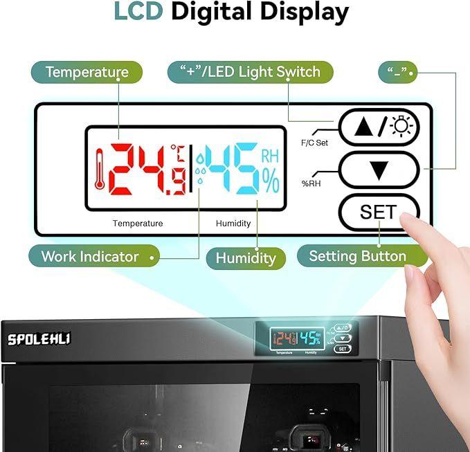 Elektronikzubehör mieten & vermieten - Digitaler Luftentfeuchter Kamera Trockenschrank 105 L elektronische Trockenbox energiesparend LED in Elsdorf (Rheinland)