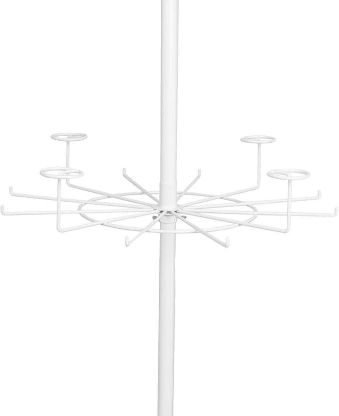 Messe Zubehör mieten & vermieten - Drehständer Huthalter Verkaufsständer 3 Rondelle 8 Haken 4 Huthaltern weiß 205 cm Schlidhalter in Elsdorf (Rheinland)