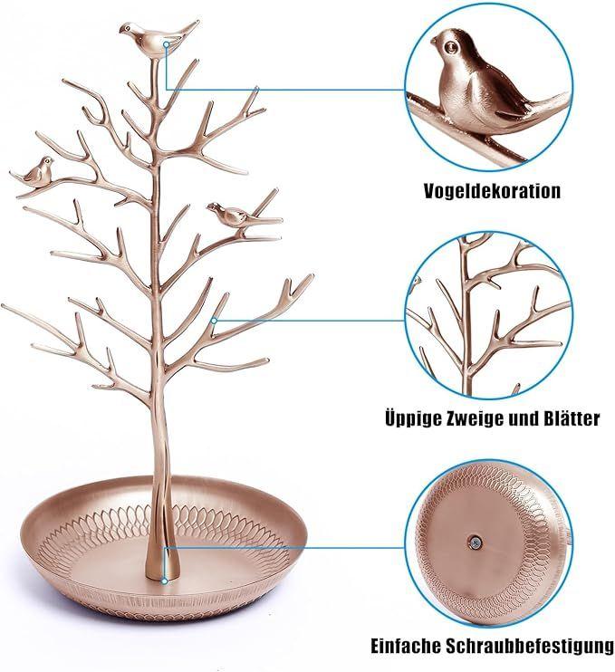 Messe Zubehör mieten & vermieten - Schmuckhalter Baum Kettenständer Schmuckständer mit Vögel Deko Schmuck Baum für Ketten Ring Ohrring in Elsdorf (Rheinland)
