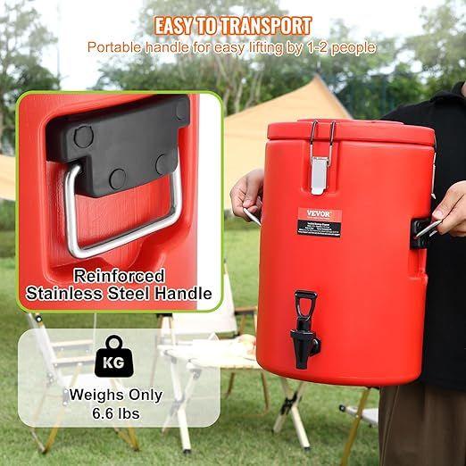 Catering mieten & vermieten - Wassertopf Isolierkanne Heißgetränkespender Kaltgetränkespender Getränkespender 17,2 L Edelstahl in Elsdorf (Rheinland)