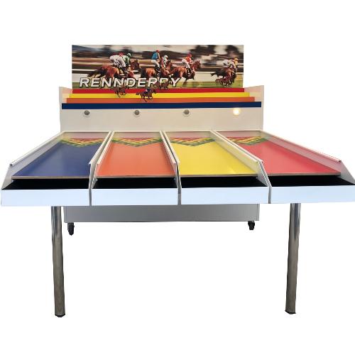 Spielgeräte mieten & vermieten - Pferde Derby mit 4 Bahnen in Rheinmünster