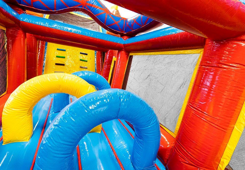 Parcours mieten & vermieten - Hindernisparcours 17m mit Klettermodul und Rutsche in Chemnitz