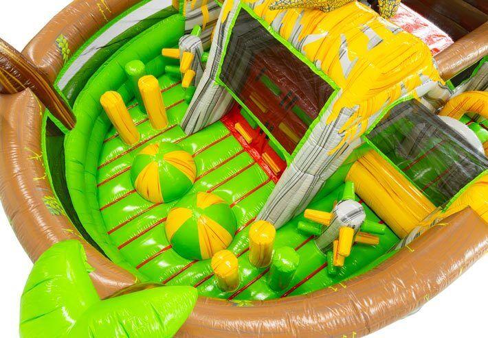 Hüpfburg mieten & vermieten - Hüpfburg XL mit Hindernisparcours und Rutsche mieten in Chemnitz