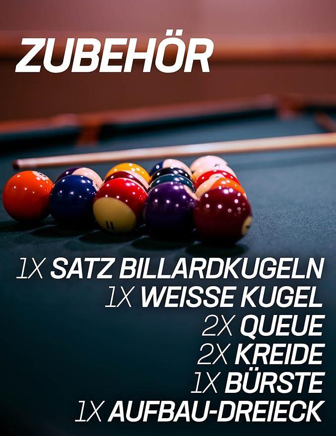 Billardtisch mieten & vermieten - Pool Billard Billardtisch Tischbillard inkl. einem Satz Kugeln Aufbaudreieck 2 Queues mit Kreide in Elsdorf (Rheinland)