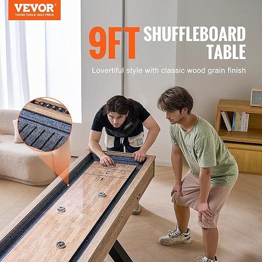 Spielgeräte mieten & vermieten - Bowlingset Shuffleboard-Tisch 9 Fuß Shuffleboard 2-in-1 Shuffleboard- und Bowling-Kombispielset in Elsdorf (Rheinland)