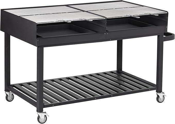 Grill & Ofen mieten & vermieten - Riesengrill Holzkohlegrillwagen Grillwagen Grill Megagrill Holzkohlegrill 178 x 91 x 102 cm Ablage in Elsdorf (Rheinland)