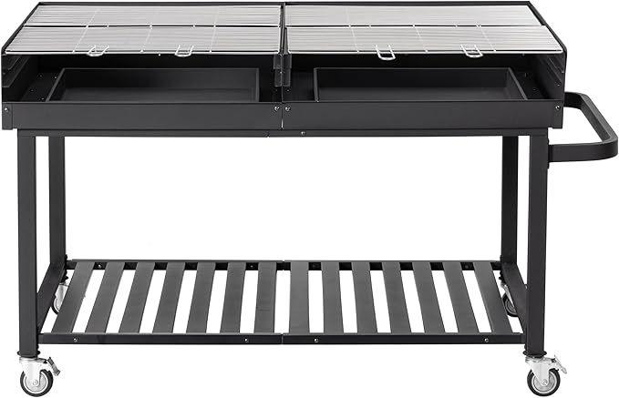 Grill & Ofen mieten & vermieten - Riesengrill Holzkohlegrillwagen Grillwagen Grill Megagrill Holzkohlegrill 178 x 91 x 102 cm Ablage in Elsdorf (Rheinland)