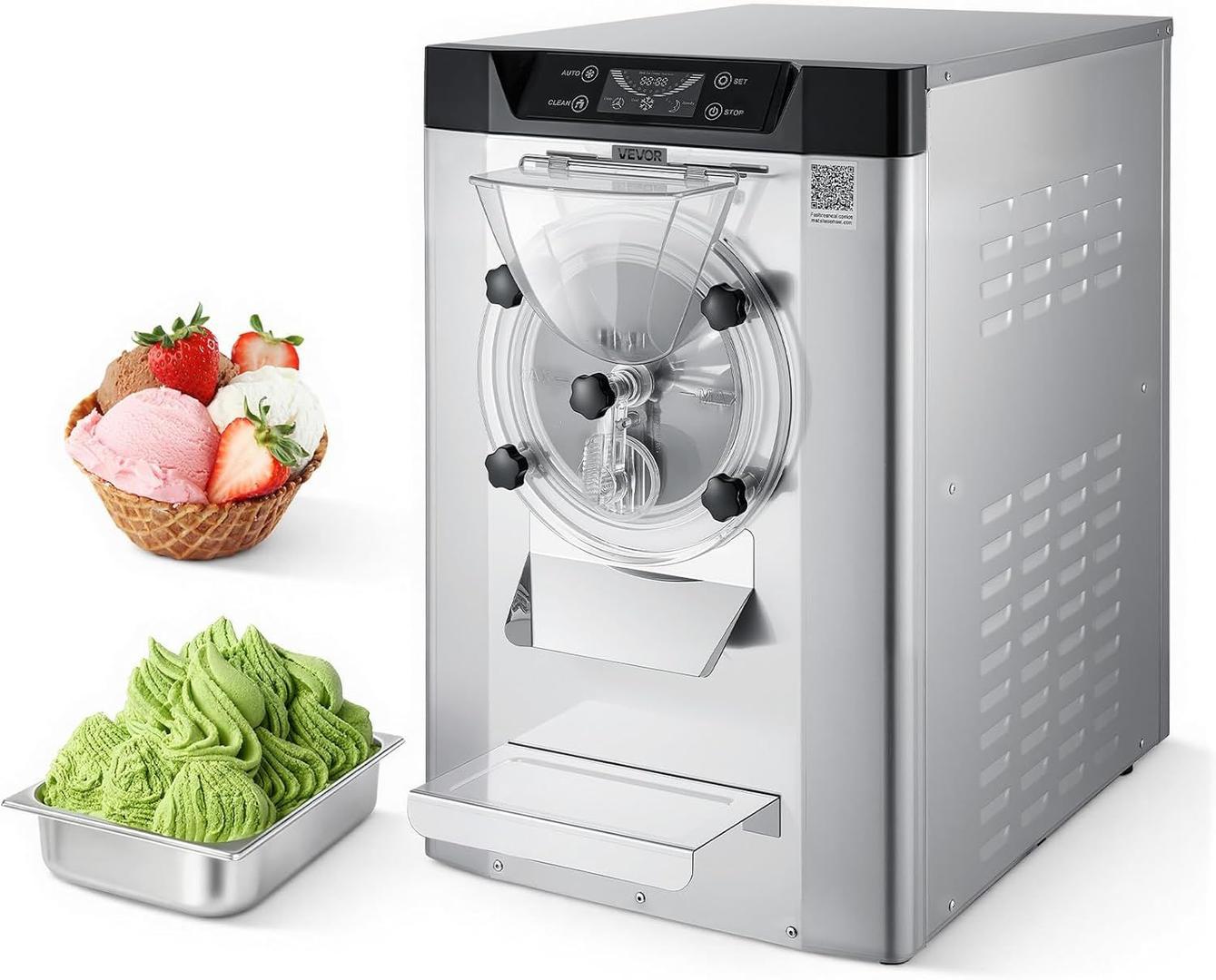 Softeismaschine mieten & vermieten - Eiscrememaschine gewerblich Eismaschine Bällcheneis 2000 W 12–20 L/h Tischgerät Gelato 6L Edelstahl in Elsdorf (Rheinland)