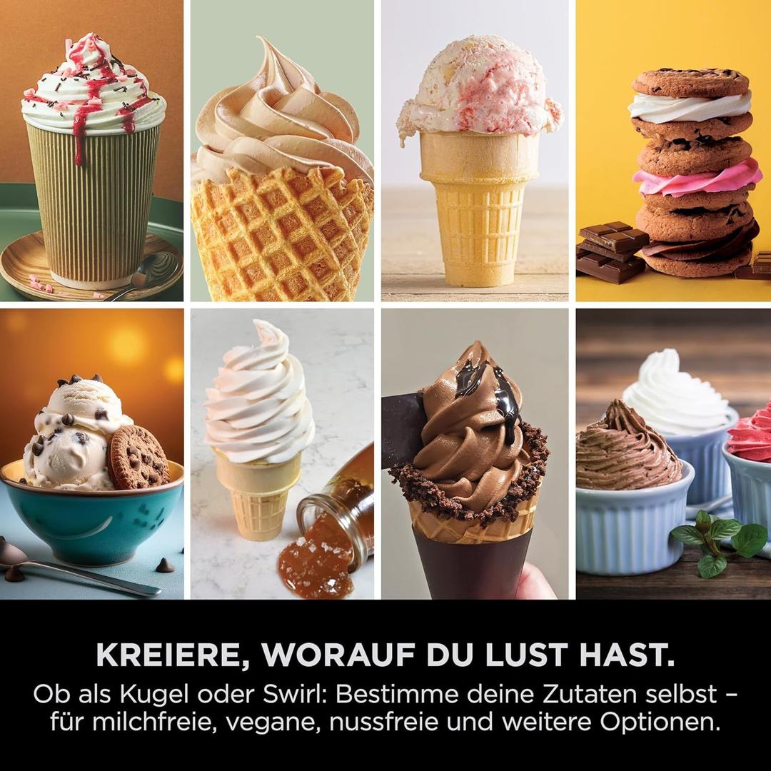Softeismaschine mieten & vermieten - Swirl Eismaschine CREAMi Scoop & Swirl Softeismaschine 2 Behälter 12 Funktionen Eiscreme Softeis in Elsdorf (Rheinland)