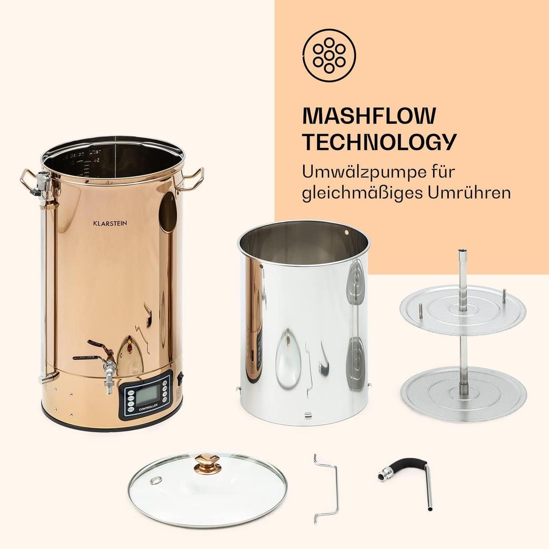 Zapfanlage mieten & vermieten - Bierbrauset Bierbrauanlage Maischekessel Bierkessel Braukessel 50 L Brewing Kit für Anfänger 9 Prog in Elsdorf (Rheinland)