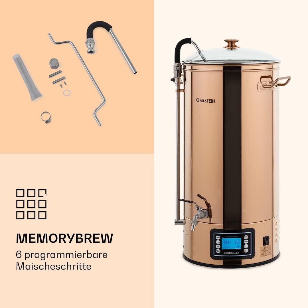 Zapfanlage mieten & vermieten - Bierbrauset Bierbrauanlage Maischekessel Bierkessel Braukessel 50 L Brewing Kit für Anfänger 9 Prog in Elsdorf (Rheinland)