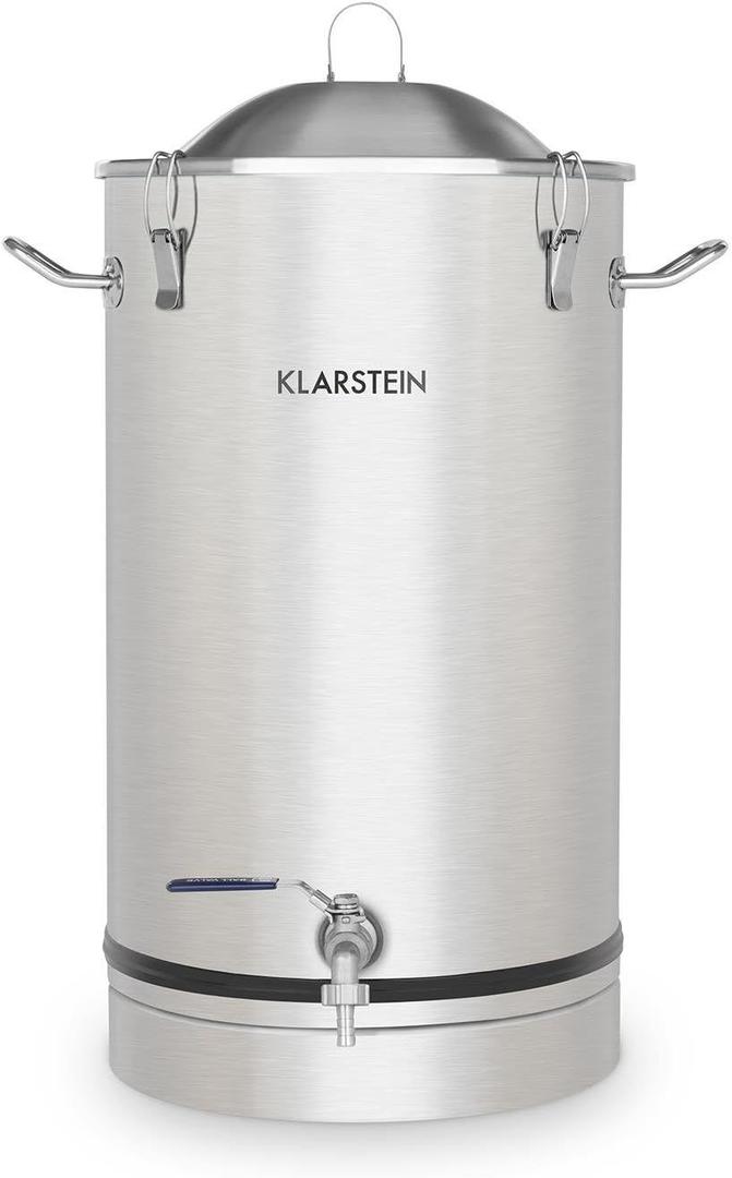 Bar Theke mieten & vermieten - Gärkessel Fermentierkessel Bierbraugerät Maischkessel Gärbehälter 30 L Ablasshahn Edelstahl silber in Elsdorf (Rheinland)