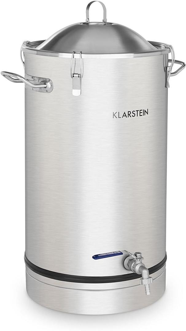 Bar Theke mieten & vermieten - Gärkessel Fermentierkessel Bierbraugerät Maischkessel Gärbehälter 30 L Ablasshahn Edelstahl silber in Elsdorf (Rheinland)