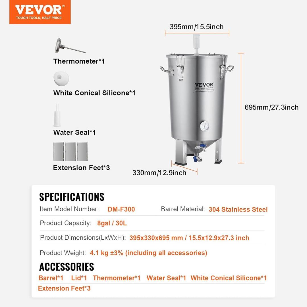 Bar Theke mieten & vermieten - Bierfermenter Bierbrauanlage Bierbraugerät Edelstahl 30 L Braueimer-Fermenter brauen Heimbrauerei in Elsdorf (Rheinland)