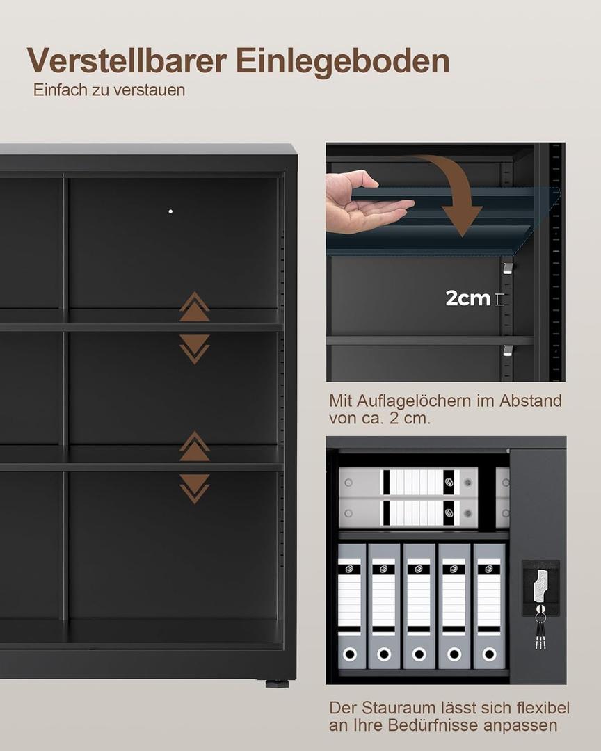 Messemöbel mieten & vermieten - Messeschrank Wertschrank Aktenschrank Aufbewahrungsschrank Stahlschrank 3 Ebenen mit Schloss in Elsdorf (Rheinland)