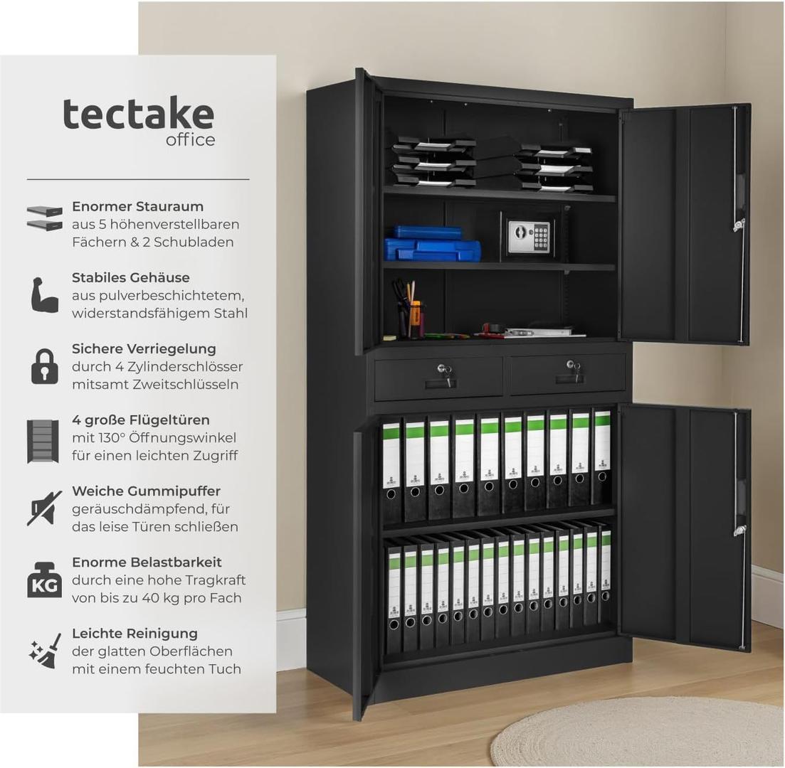 Messemöbel mieten & vermieten - Aktenschrank Mehrzweckschrank Messeschrank aus Stahl Allzweckschrank abschließbar 2 Schrankabteilen in Elsdorf (Rheinland)