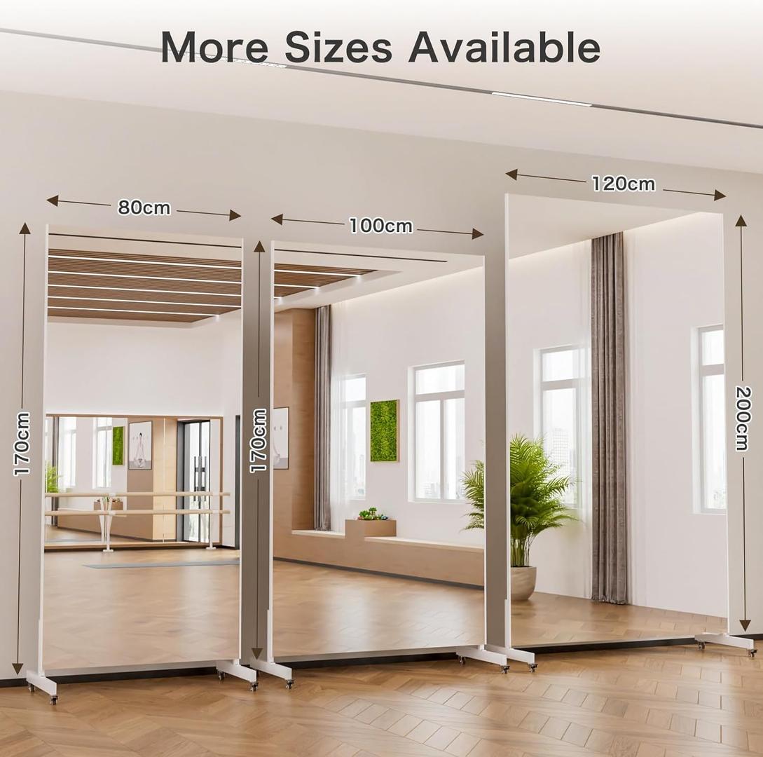 Kulissen mieten & vermieten - Tanzspiegel Fitnessspiegel Therapiespiegel Partyspiegel Konzertspiegel Ganzkörperspiegel 200x120 cm in Elsdorf (Rheinland)