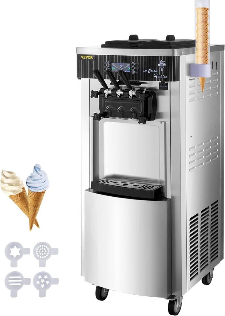 Softeismaschine mieten & vermieten - Speiseeisbereiter stehende kommerzielle Softeismaschine Eismaschine 2x6 L Ice Cream Maker 20-28 L/h in Elsdorf (Rheinland)