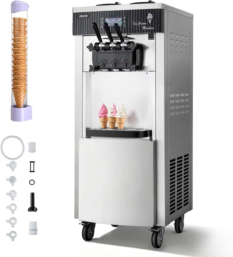 Softeismaschine mieten & vermieten - Kommerzielle Softeismaschine 2200 W Eismaschine 2 x 6 L freistehend 20-28 L/h 3 Geschmacksrichtungen in Elsdorf (Rheinland)