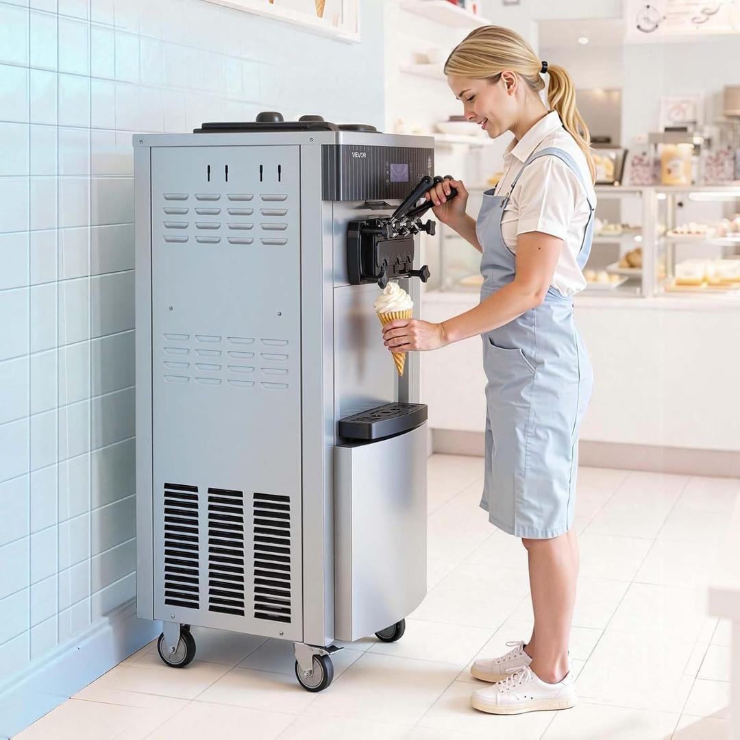 Softeismaschine mieten & vermieten - Kommerzielle Softeismaschine 2200 W Eismaschine 2 x 6 L freistehend 20-28 L/h 3 Geschmacksrichtungen in Elsdorf (Rheinland)