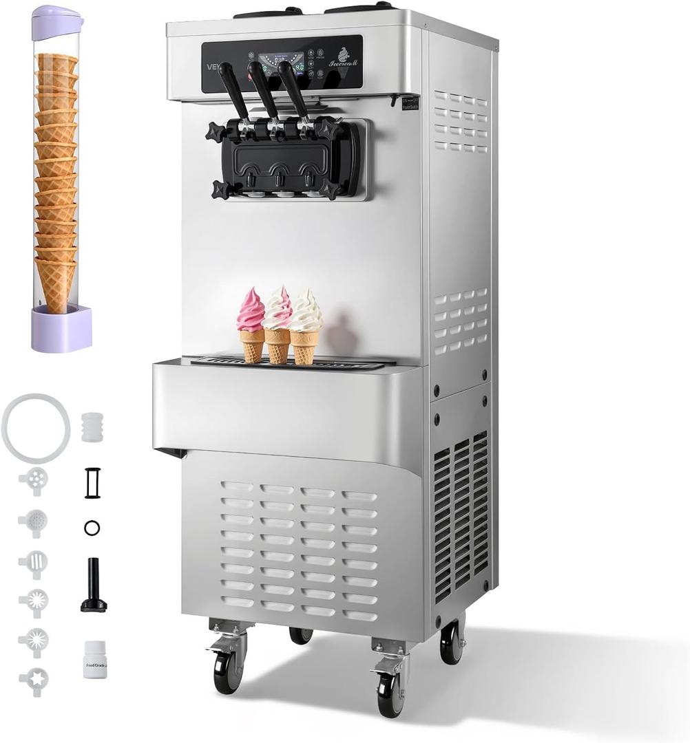 Softeismaschine mieten & vermieten - Eiscrememaschine freistehend Softeismaschine 2 x 6 L 20-28 L/h Speiseeisbereiter Eismaschine 2200 W in Elsdorf (Rheinland)