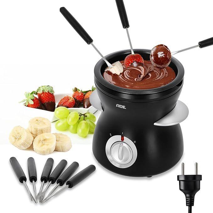 Cocktailbar mieten & vermieten - Schokofondue Schokoladenfondue elektrisch 500 ml 8 Spieße 2 Temperaturstufen Schmelzen Warmhalten in Elsdorf (Rheinland)
