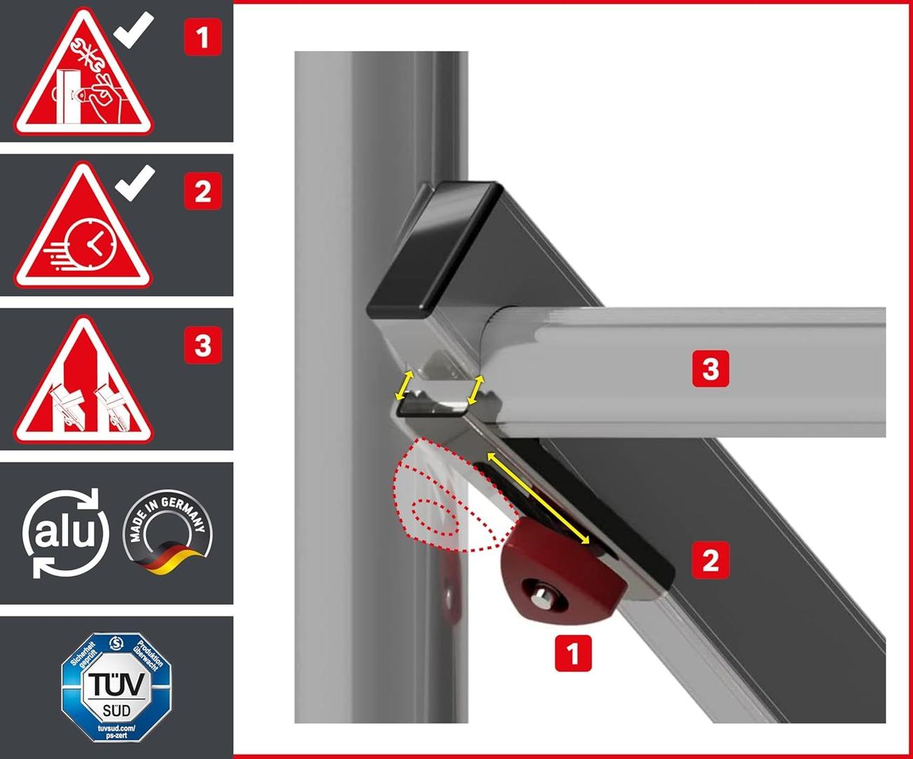 Gerüst mieten & vermieten - Treppengerüst 9,1 m Arbeitshöhe gebremste Lenkrollen TÜV Traglast 200kg/m² Alu Rollgerüst Baugerüst in Elsdorf (Rheinland)