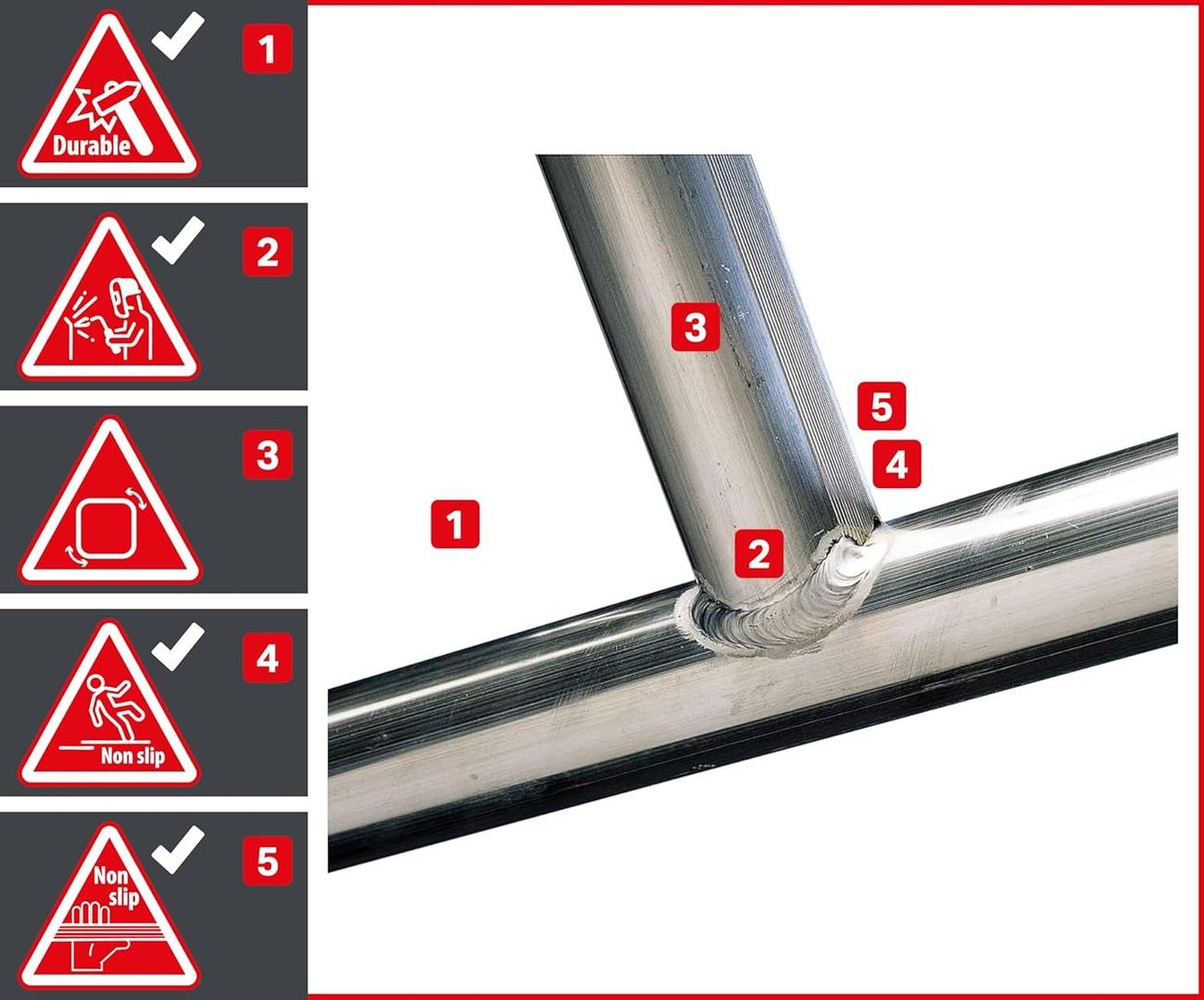 Gerüst mieten & vermieten - Treppengerüst 9,1 m Arbeitshöhe gebremste Lenkrollen TÜV Traglast 200kg/m² Alu Rollgerüst Baugerüst in Elsdorf (Rheinland)