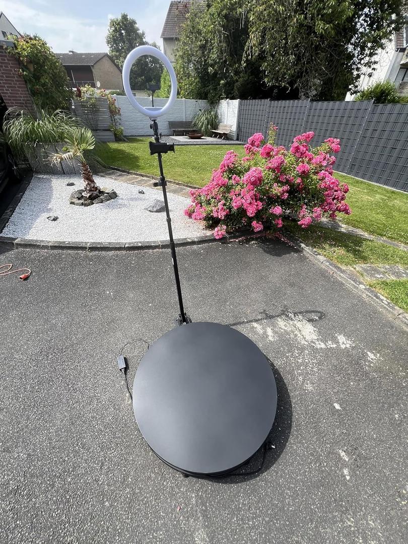 Fotobox mieten & vermieten - 360 Grad Fotokabine 31.5 Zoll/80 cm Photo Booth mit Flightcase & App-Steuerung automatische 360° in Elsdorf (Rheinland)