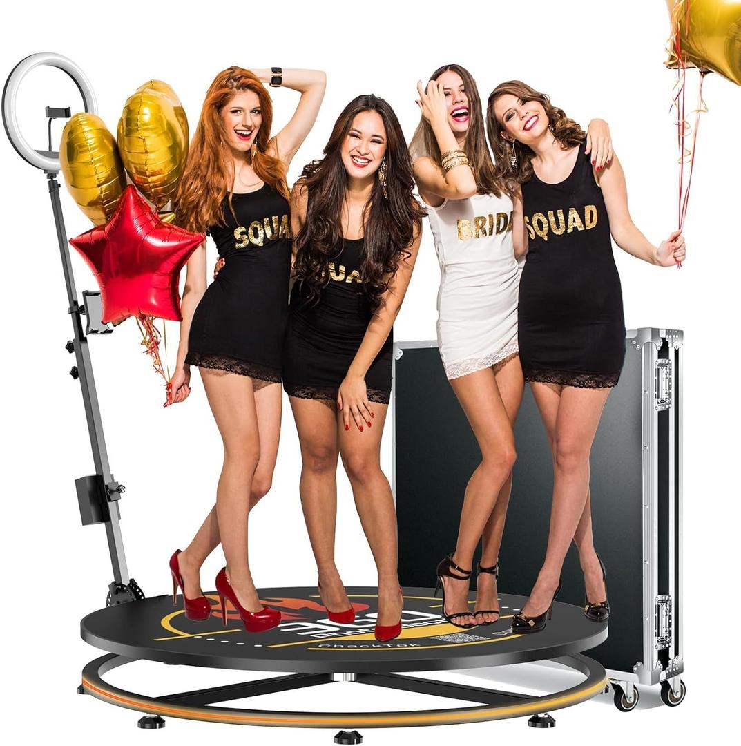 Fotobox mieten & vermieten - 360 Grad Fotokabine 100 cm 39,4 Zoll Photo Booth mit Flightcase & App-Steuerung automatische 360° in Elsdorf (Rheinland)