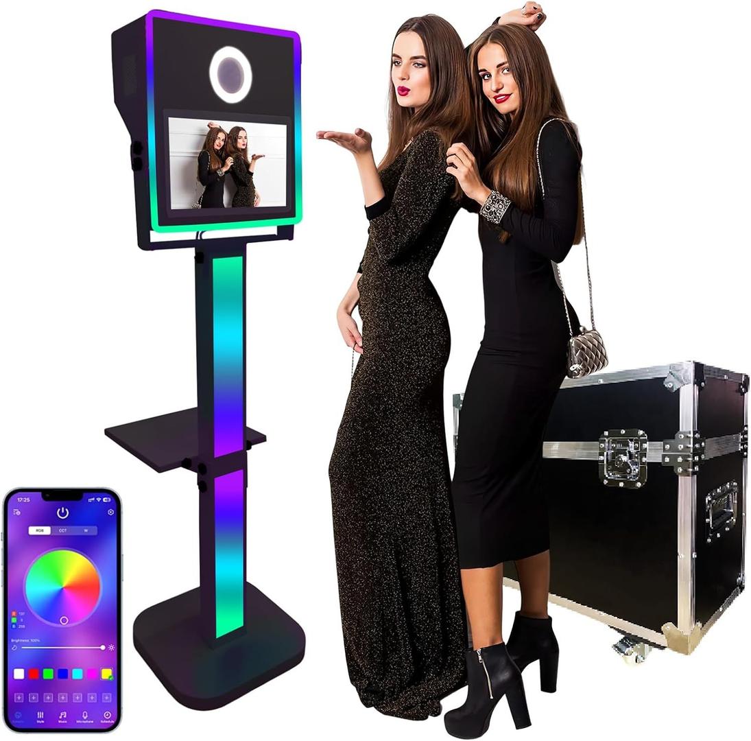 Fotobox mieten & vermieten - Tragbare Spiegel-Fotokabine mit 39,6 cm (15,6 Zoll) Touchscreen Selfie-Photobooth-Maschine DSLR in Elsdorf (Rheinland)