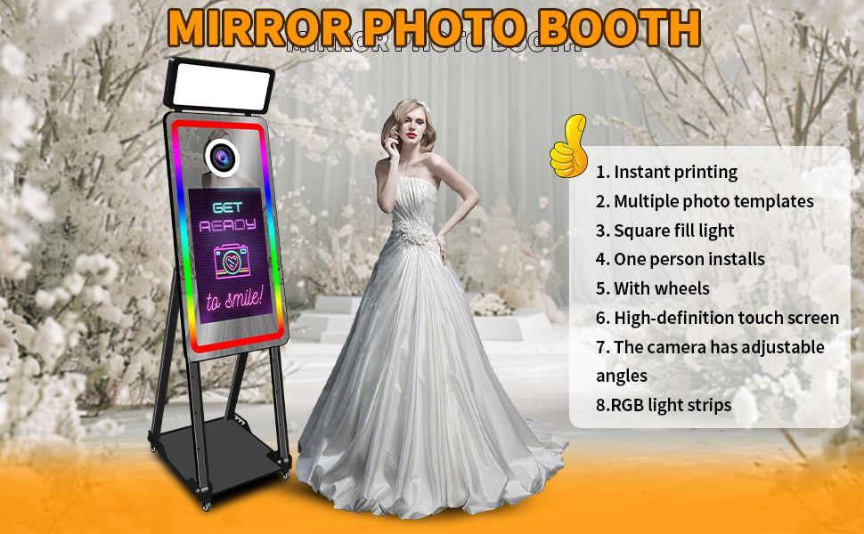 Fotobox mieten & vermieten - Magic Mirror Photobooth 65 Zoll mit 43 Zoll Touchscreen Foto Spiegel Machine Selfie Spiegel Fotoboot in Elsdorf (Rheinland)