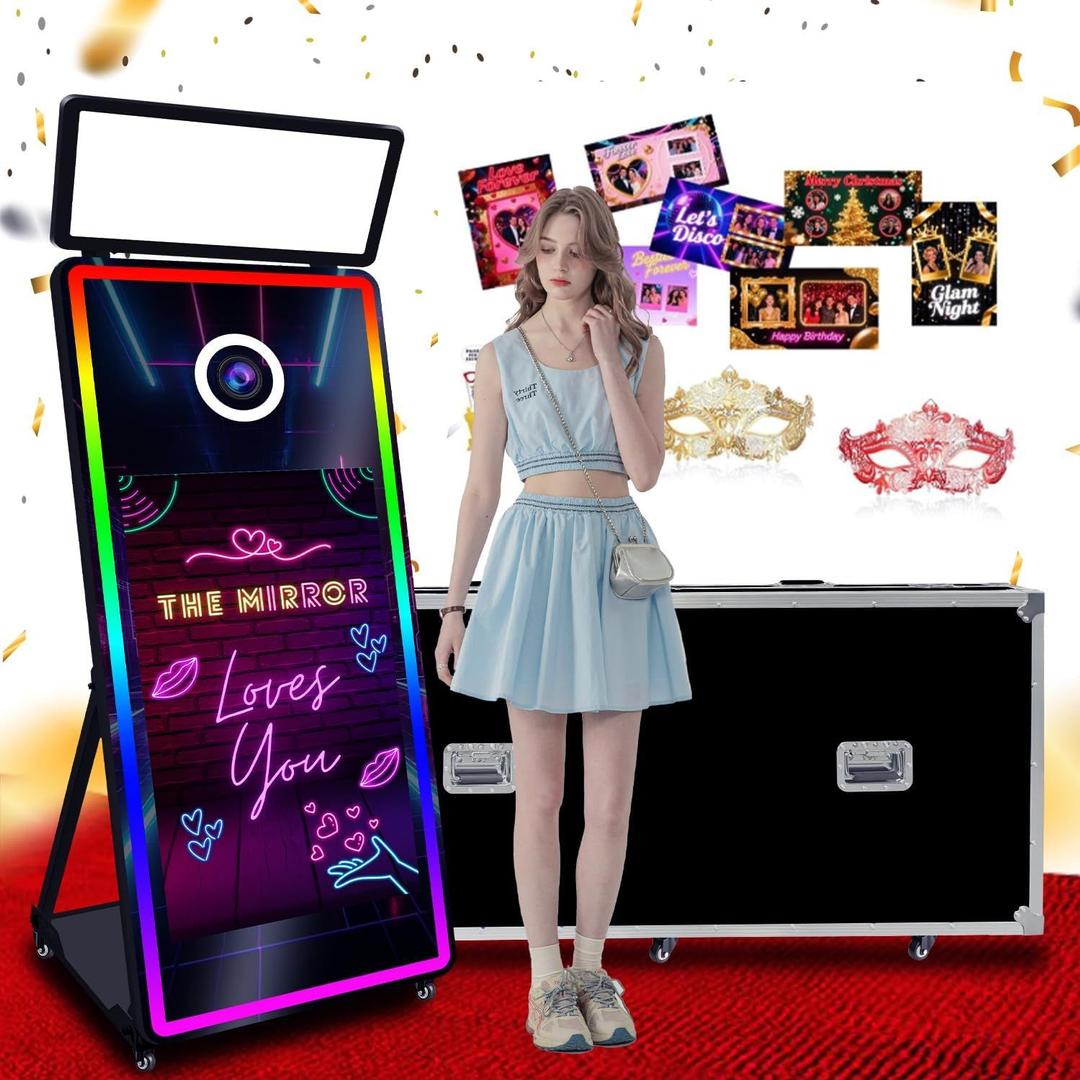 Fotobox mieten & vermieten - Magic Mirror Photobooth 65 Zoll mit 43 Zoll Touchscreen Foto Spiegel Machine Selfie Spiegel Fotoboot in Elsdorf (Rheinland)