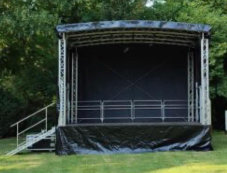 Bühne mieten & vermieten - mobile Bühne, Trailerbühne 6m x 4m in Schweinfurt