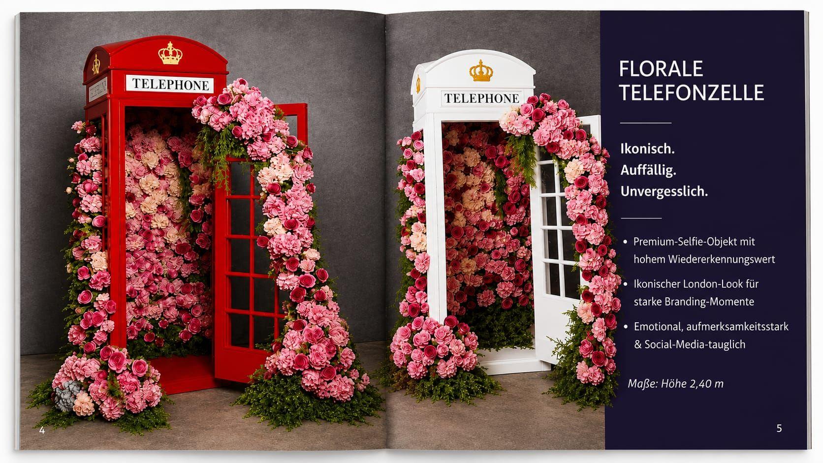 Kulissen mieten & vermieten - Exklusive Eventinszenierungen mieten, Florale Fotowelten, Eyecatcher für Unternehmen & Location in Hamburg Bramfeld