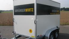 KofferanhängerTieflader 3m