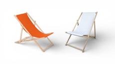 Liegestuhl mieten – Bequeme Strandliege in versch. Farben für Events & Partys