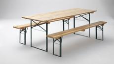 Bierzeltgarnitur mieten – Festzeltgarnitur in 50 cm oder 70 cm Breite für Events