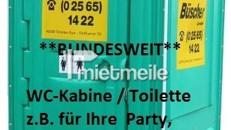 WC mieten, Toilette, Klo, Toilettenkabine, 1 Preis