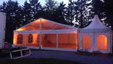 Festzelt Partyzelt 10x25 Meter mit Holzfussboden