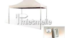 Leichtes Partyzelt, 3 x 4,5 m, weiß, inkl. Zubehör