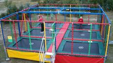 6 Feld Trampolin Mobil, Kindertrampolin