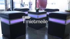 Sitzwürfel anthrazit. LED-beleuchtet