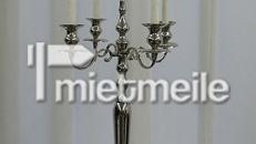 Kerzenleuchter silber 5-armig 100cm