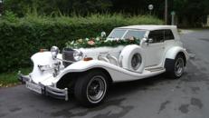 Oldtimer "Excalibur" Cabrio in weiß